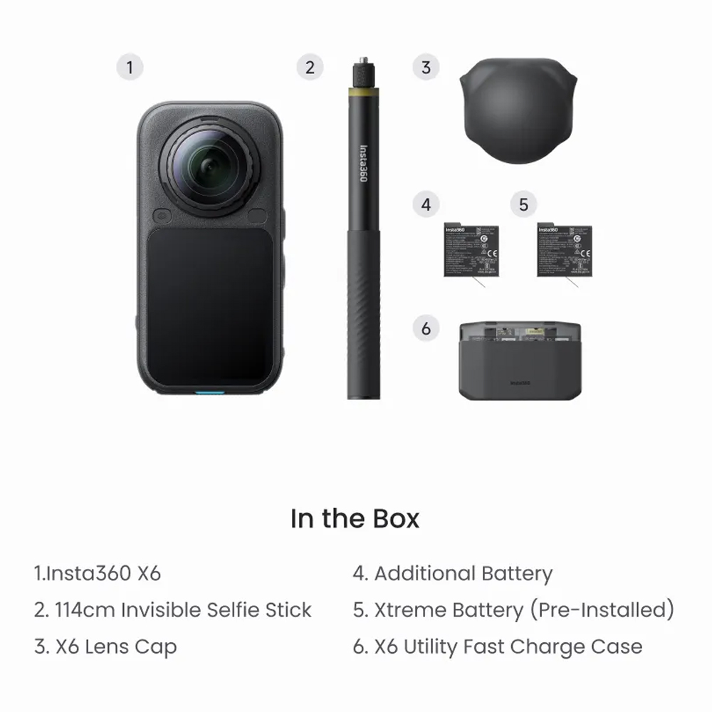 INSTA360 X6 ESSENTIALS BUNDLE ACTION CAMERA
