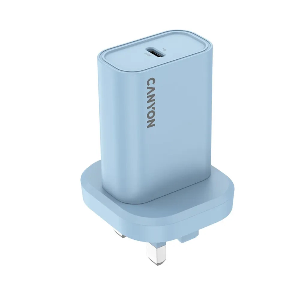 CANYON ONCHARGE 30CL MAX POWER 30W USB-C PD BLUE CHARGER