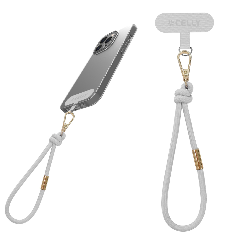 CELLY UNIVERSAL WRIST STRAP 36CM WHITE