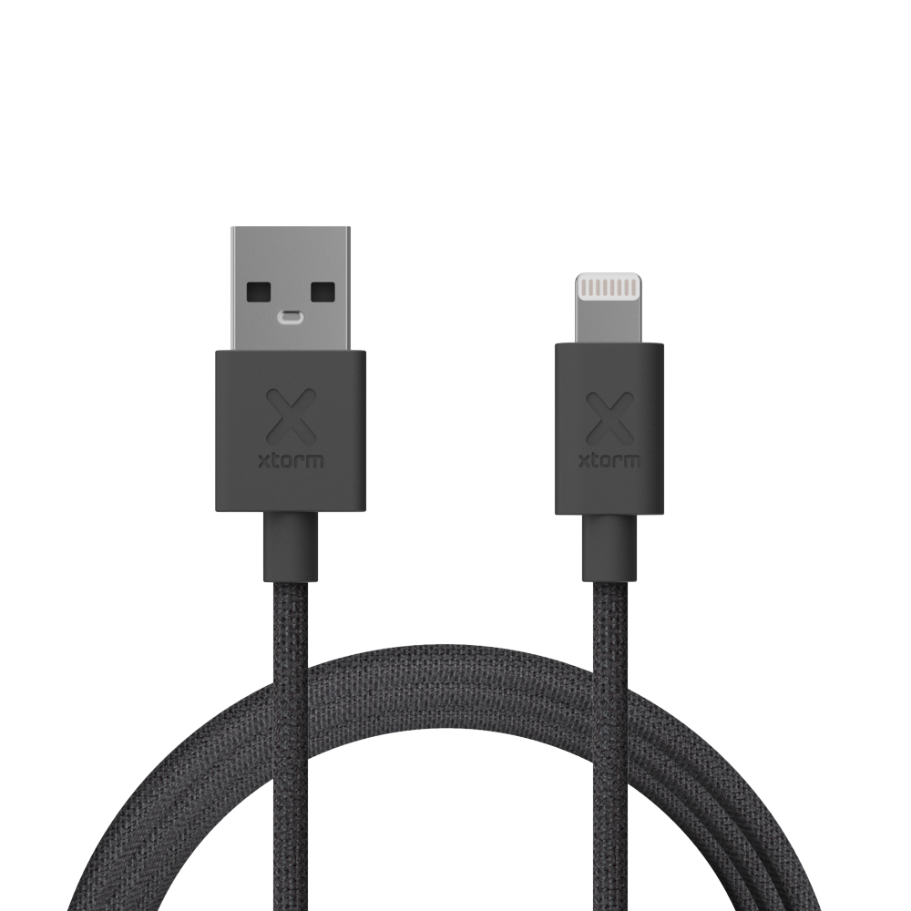 XTORM GO2 CABLE USB TO LIGHTNING 1M BLACK