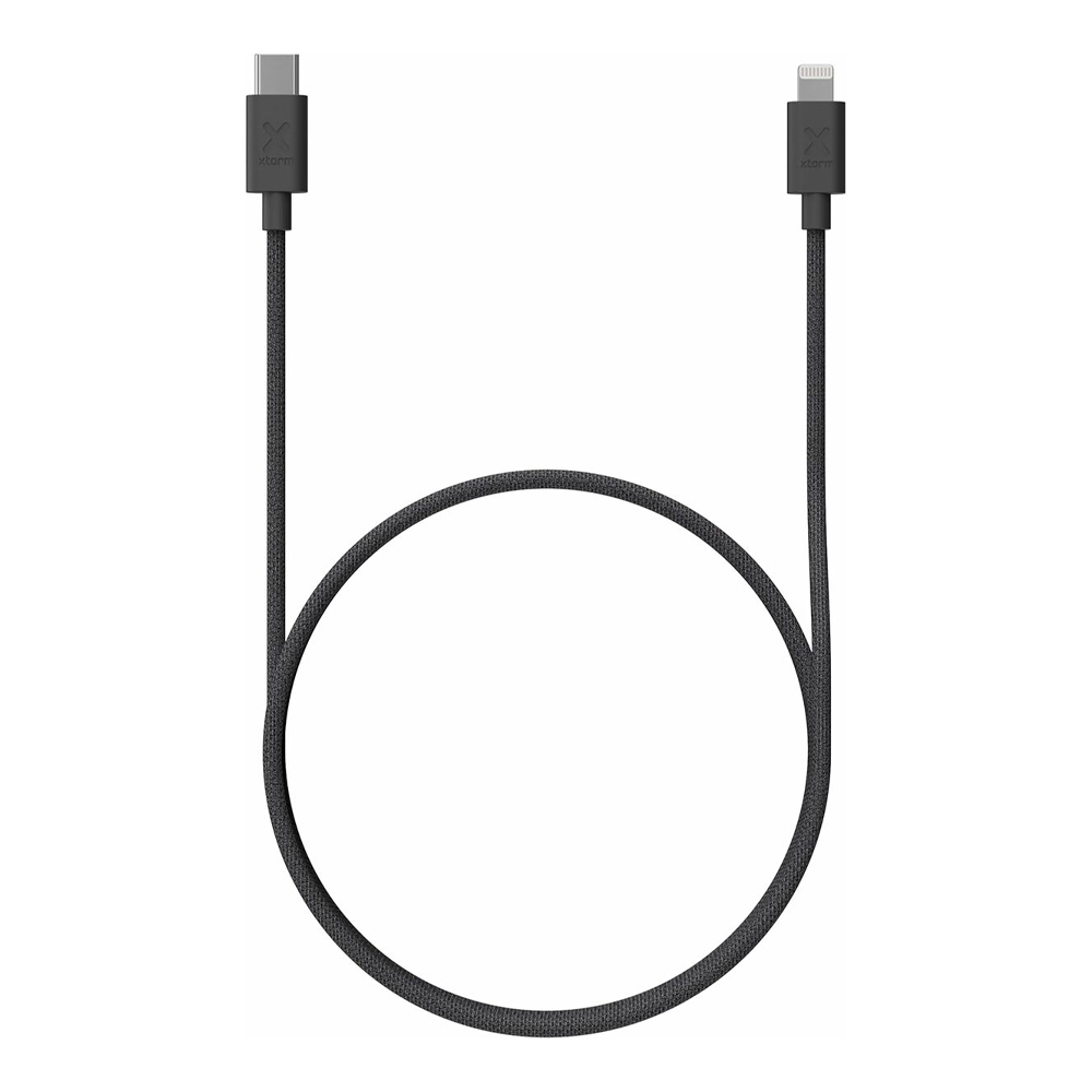XTORM GO2 CABLE USB-C TO LIGHTNING 1M BLACK