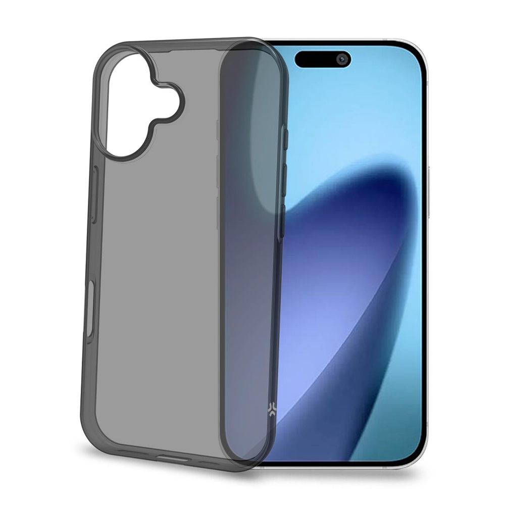CELLY TPU TRANSPARENT BLACK SOFT CASE IPHONE 17