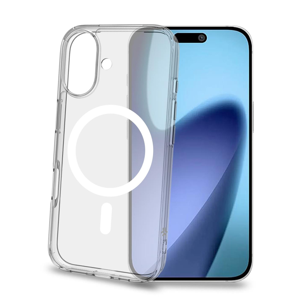 CELLY MAGSAFE TPU TRANSPARENT SOFT CASE WHITE IPHONE 17