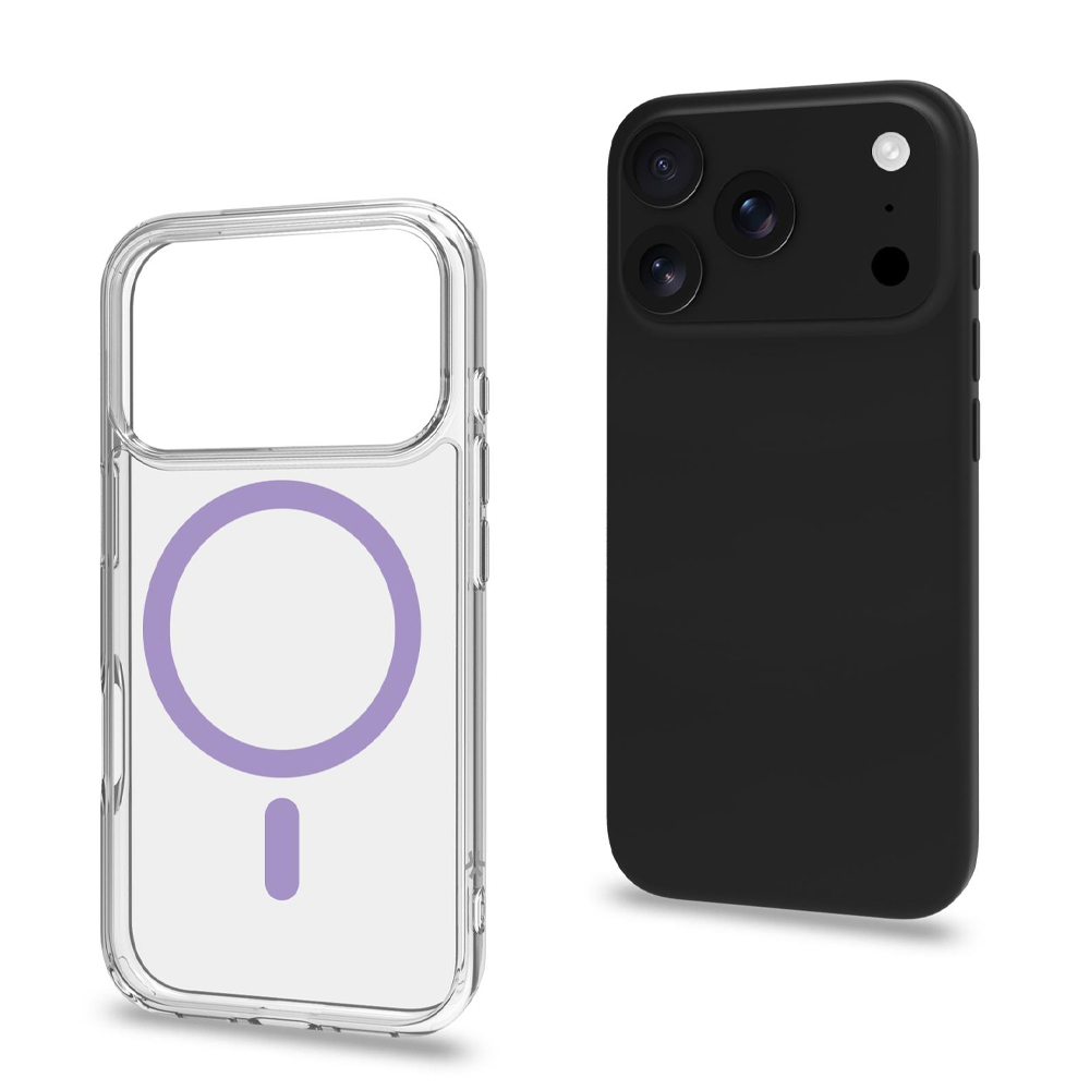 CELLY MAGSAFE TPU TRANSPARENT SOFT CASE PURPLE IPHONE 17 PRO