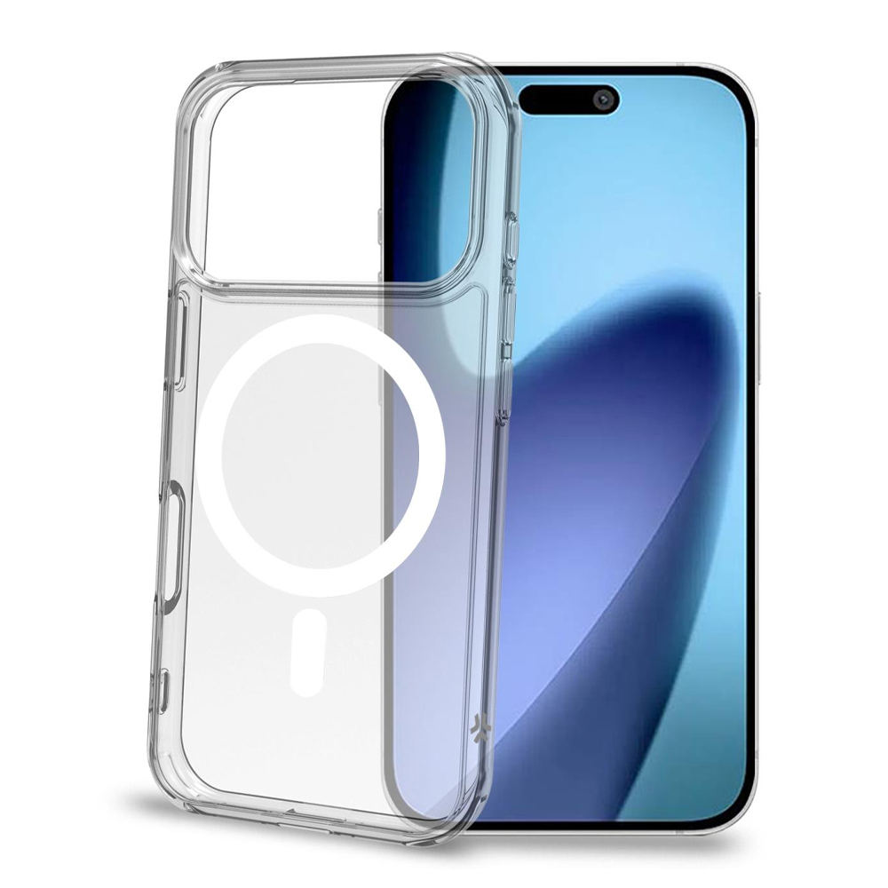 CELLY MAGSAFE TPU TRANSPARENT SOFT CASE WHITE IPHONE 17 PRO