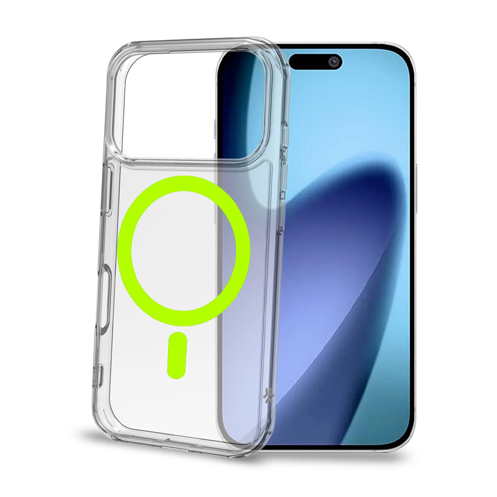CELLY MAGSAFE TPU TRANSPARENT SOFT CASE YELLOW IPHONE 17 PRO