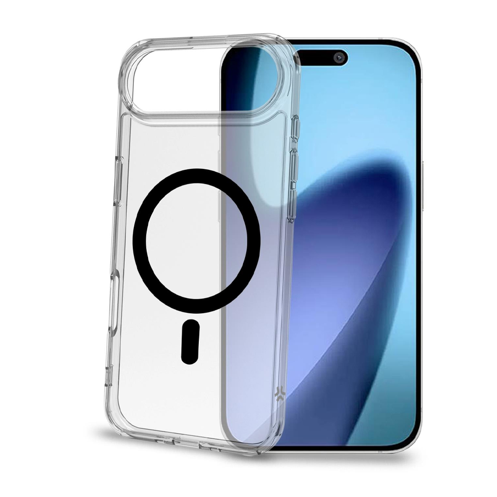 CELLY MAGSAFE TPU TRANSPARENT SOFT CASE BLACK IPHONE 17 AIR