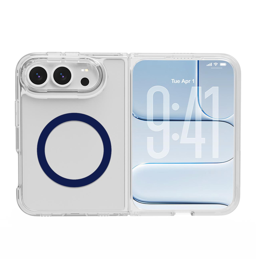 CELLY MAGSAFE TPU TRANSPARENT SOFT CASE DARK BLUE  IPHONE DUO