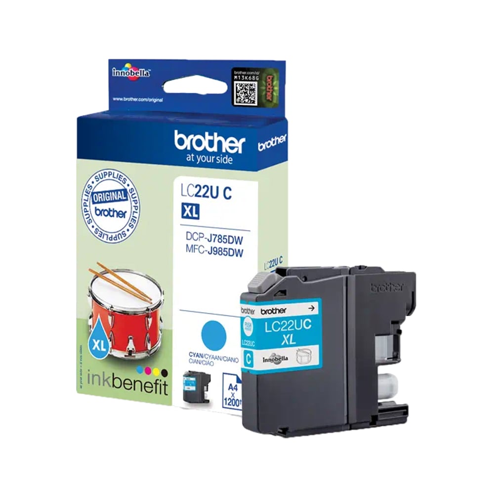 BROTHER INK CARTRIDGE CYAN - LC22UC