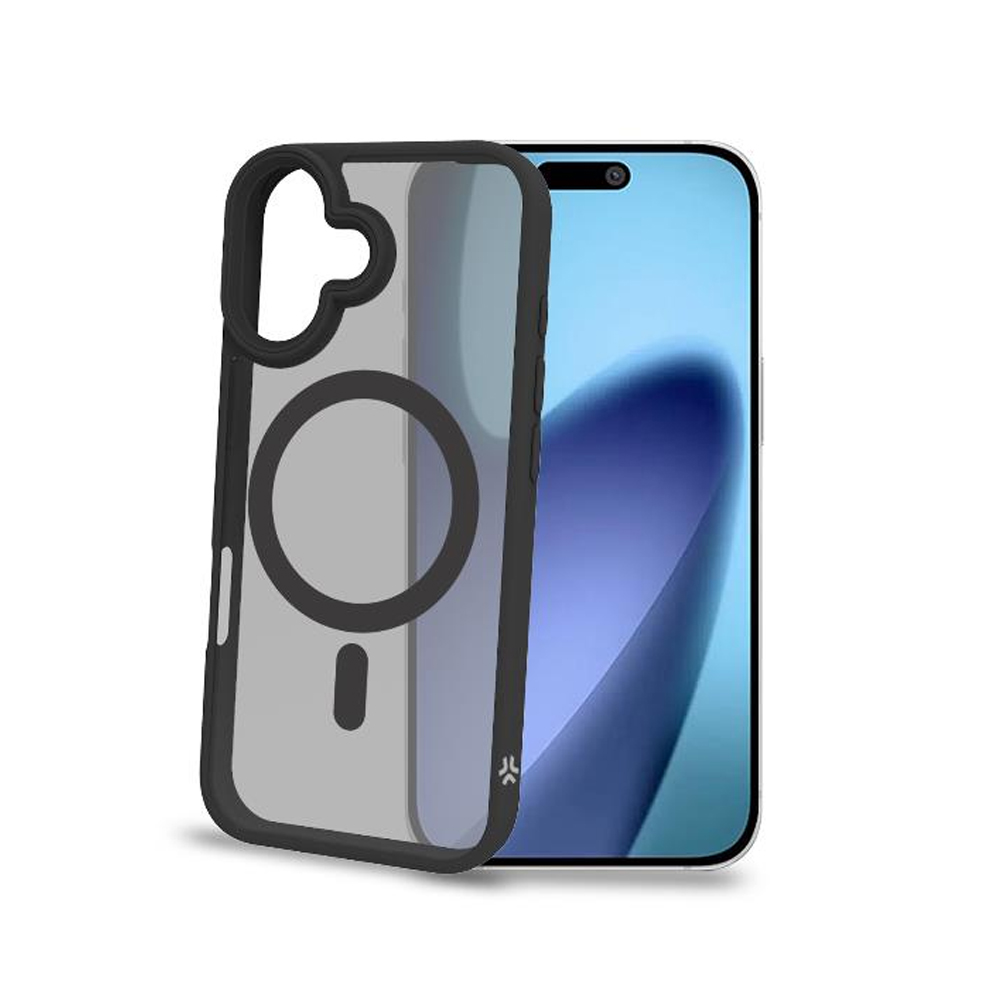 CELLY MAGSAFE TPU TRANSPARENT MATT CASE BLACK IPHONE 17