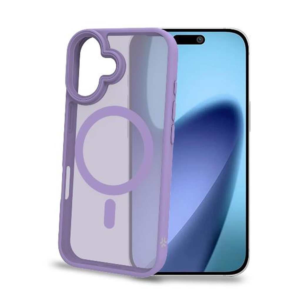 CELLY MAGSAFE TPU TRANSPARENT MATT CASE VIOLET IPHONE 17