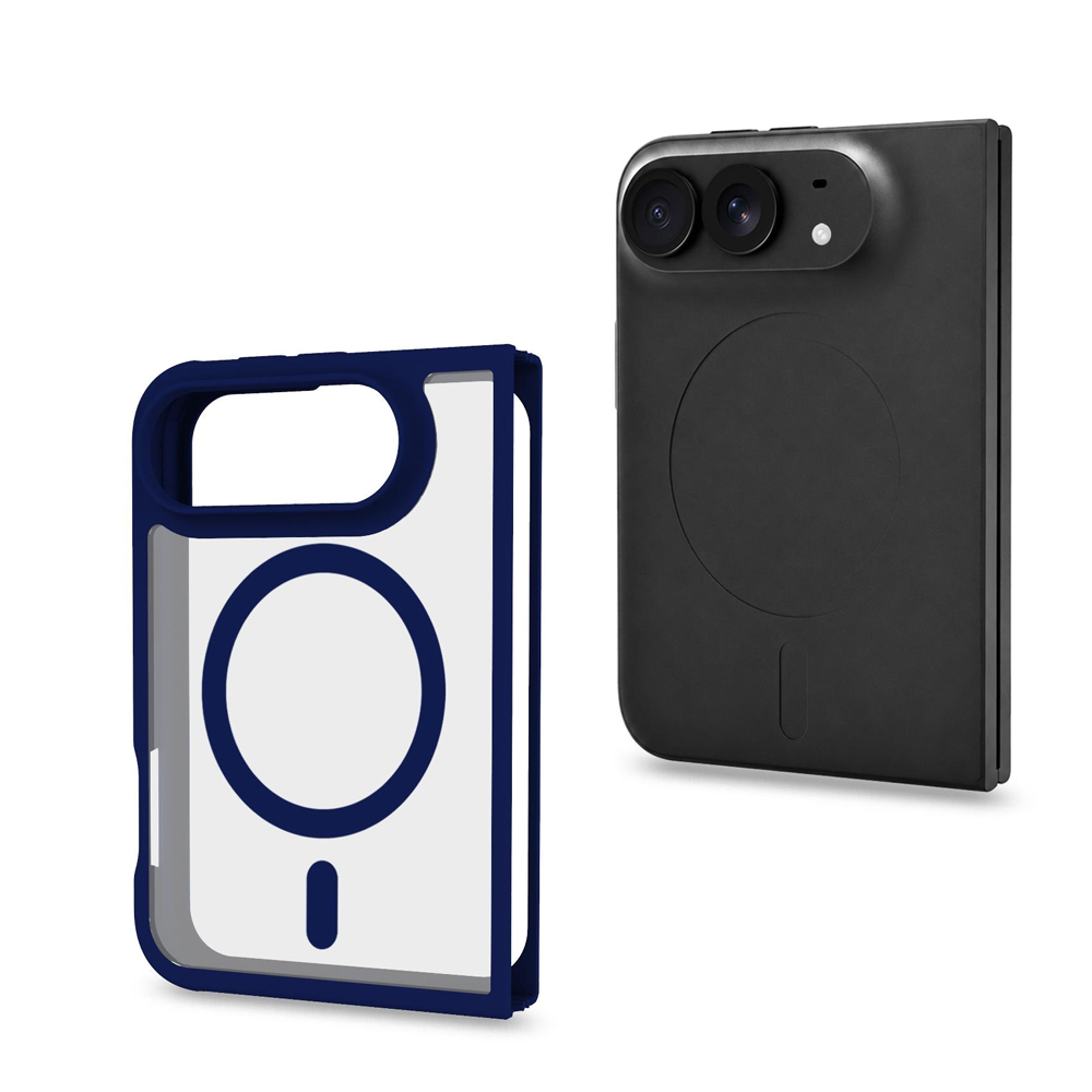 CELLY MAGSAFE TPU TRANSPARENT MATT CASE DARK BLUE IPHONE DUO