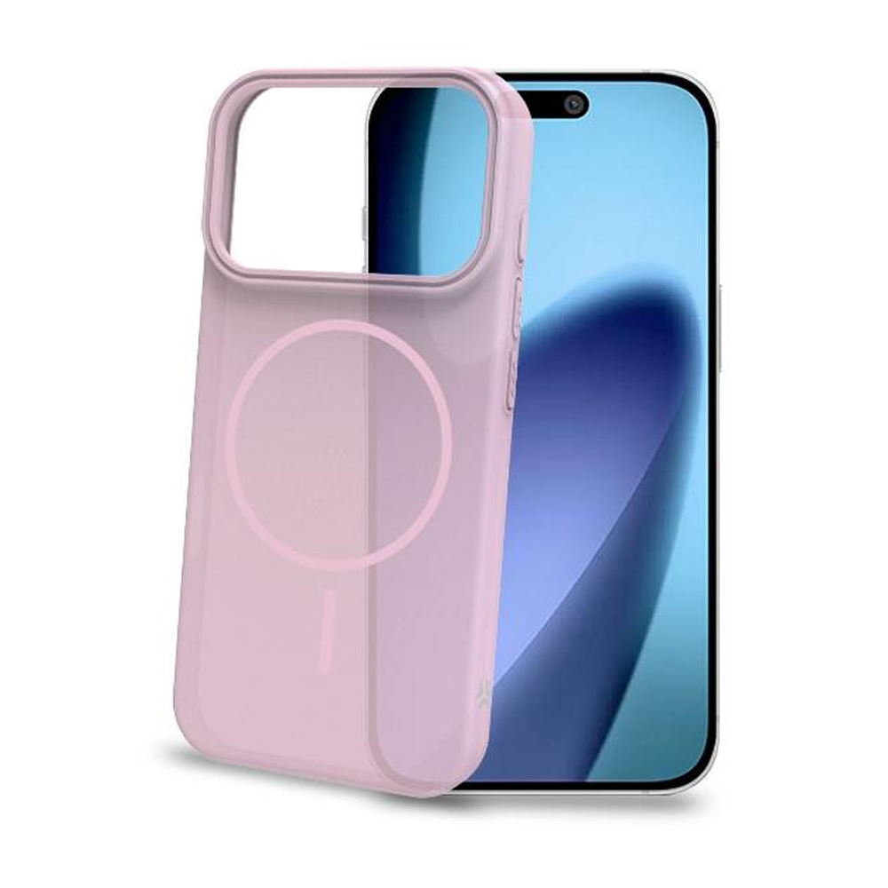 CELLY MAGSAFE TPU TRANSPARENT SAND CASE PINK IPHONE 17 PRO