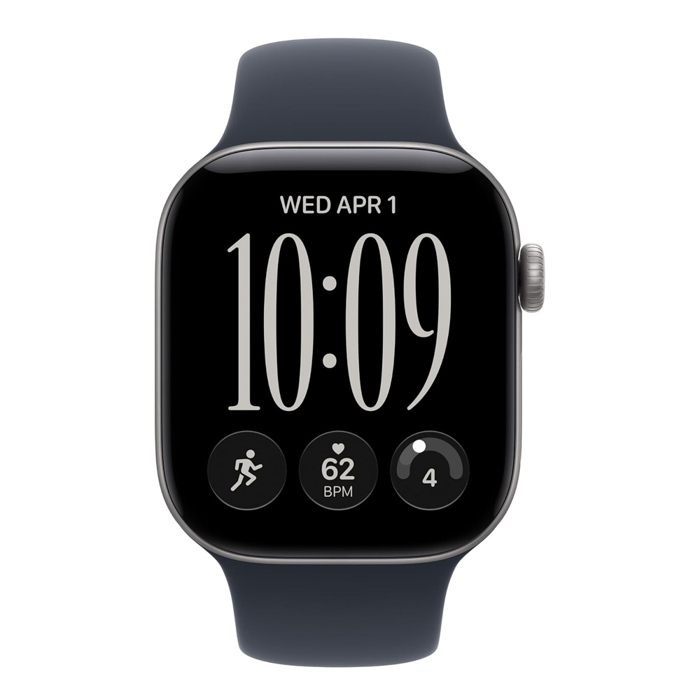 APPLE WATCH SERIES 12 GPS 42MM SPACE GREY ALUMINIUM CASE WITH NAVY BLUE SPORT BAND S/M