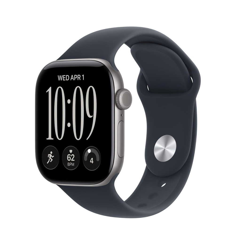 APPLE WATCH SERIES 12 GPS 42MM SPACE GREY ALUMINIUM CASE WITH NAVY BLUE SPORT BAND S/M