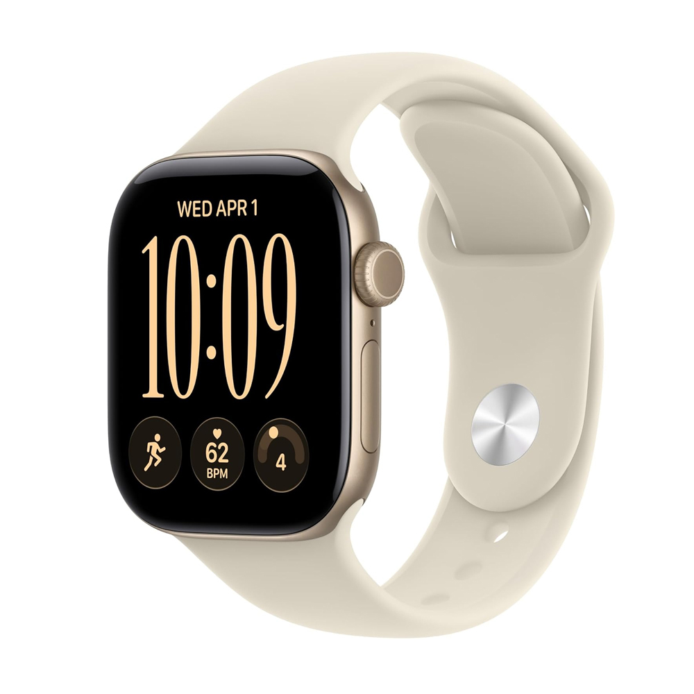 APPLE WATCH SERIES 12 GPS 42MM LIGHT GOLD ALUMINIUM CASE WITH SAND SPORT BAND S/M