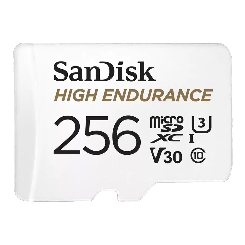 SANDISK HIGH ENDURANCE MICROSD CARD - 256GB