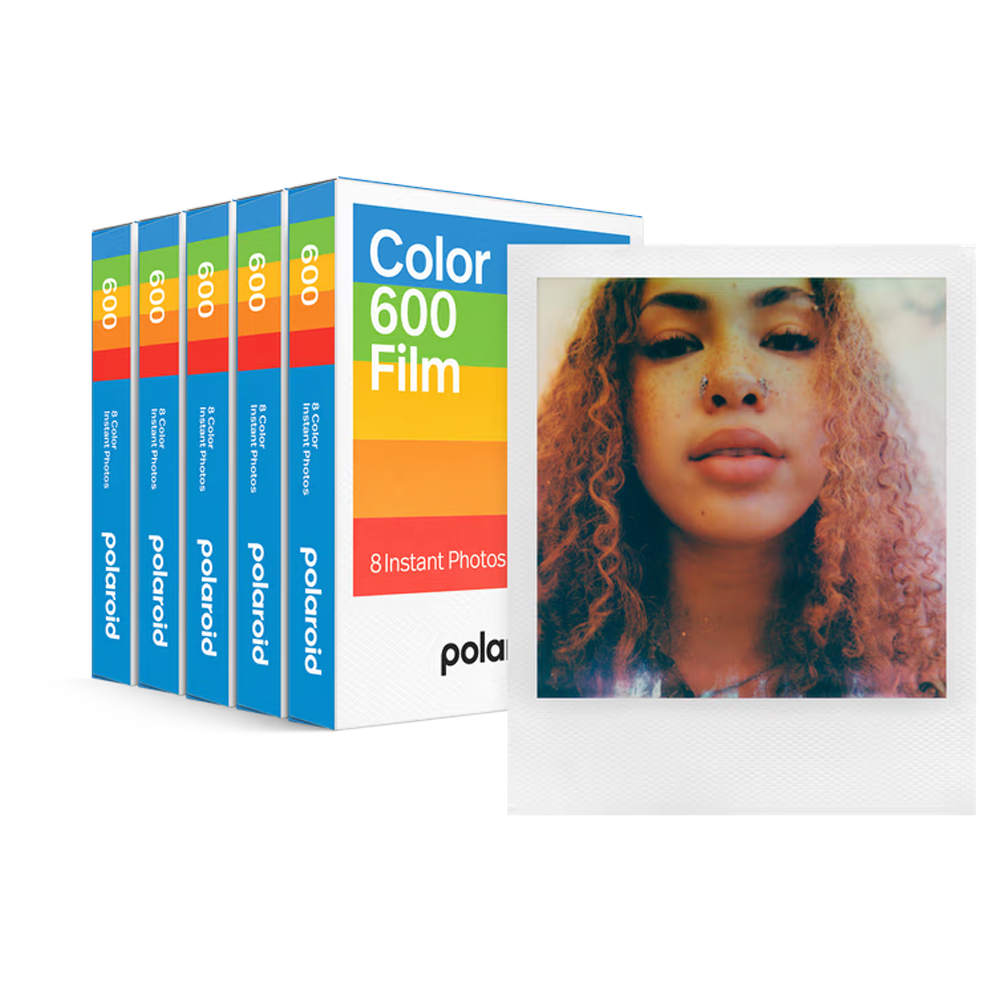 POLAROID COLOR FILM 600 FIVE-PACK (X40)