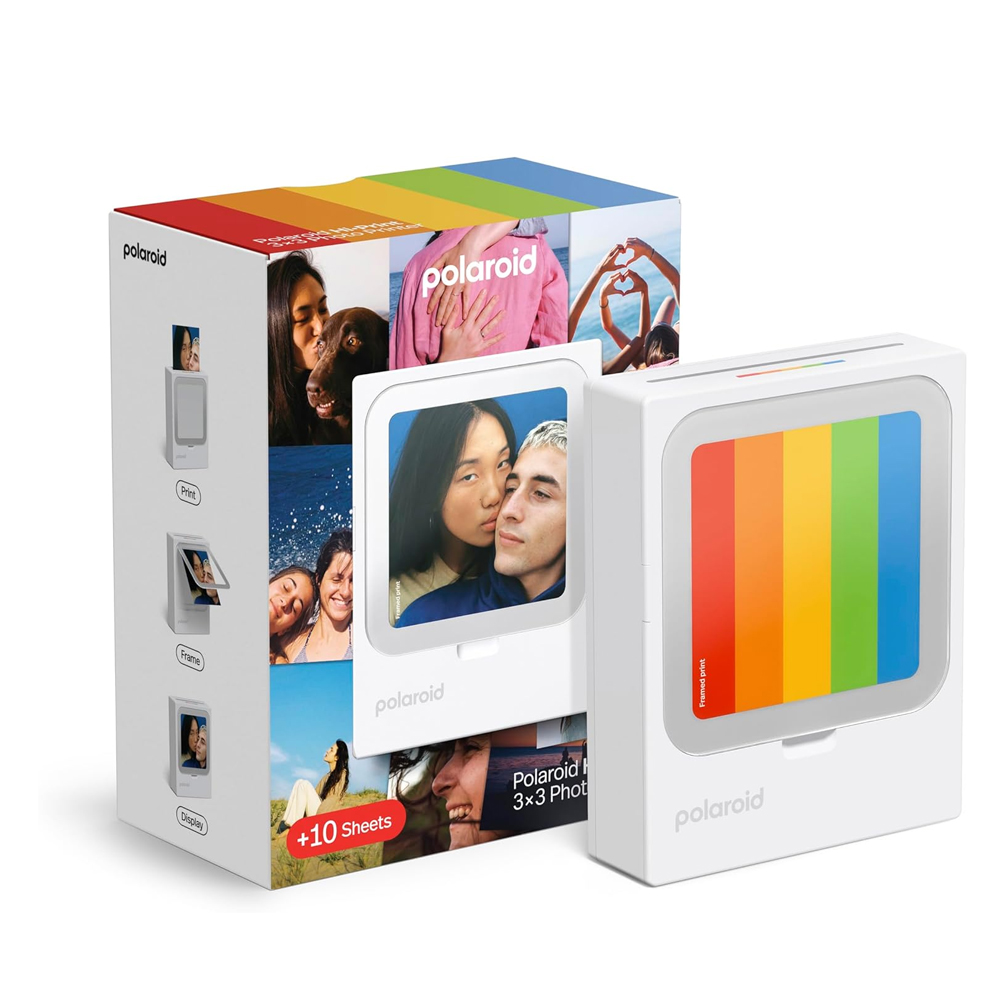 POLAROID HI-PRINT 3X3 POCKET PHOTO PRINTER (INCL. 10 PHOTO PAPER) WHITE