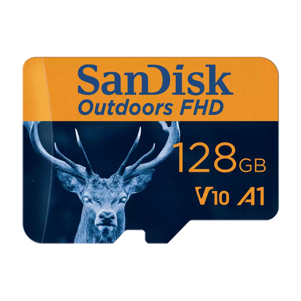 SANDISK OUTDOORS 4K MICROSD UHS-I (W/ADAPTER) - 128GB