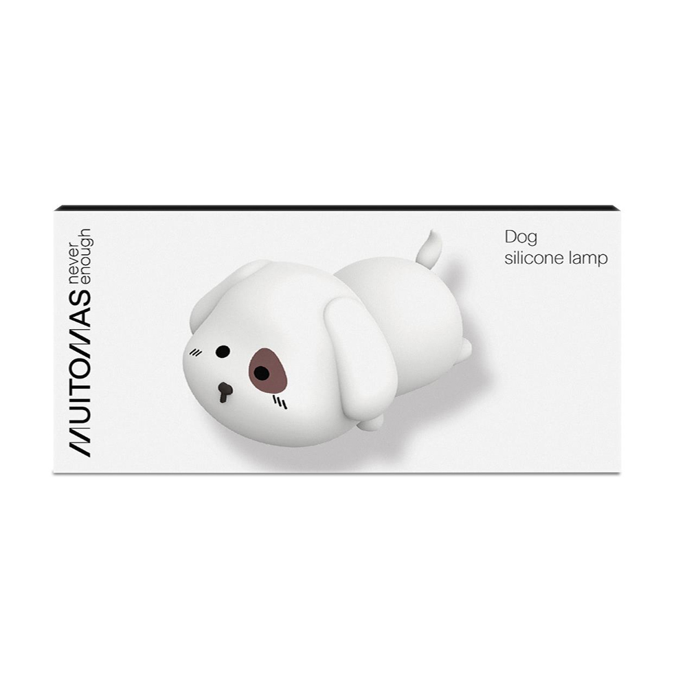 MUITOMAS SILICONE DOG KIDS LAMP USB-C