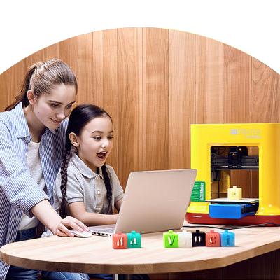XYZ connected to laptop XYZ Printing