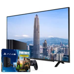 Sony Playstation 4 Pro 1TB Fortnite Bundle + Grundig 4K 55" TV