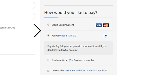 How would you like to pay?