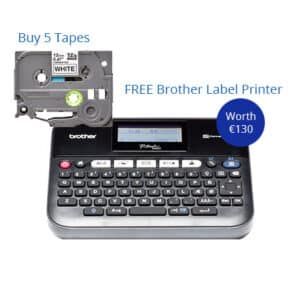 Buy 5 Tapes & Get A Free Brother Label Printer