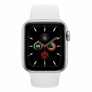 Apple Watch Series 5 GPS 44mm Aluminium Silver Sport Band White