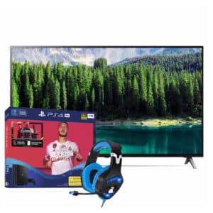 LG 65" 65SM8500PLA | PlayStation 4 Pro 1TB FIFA 20 Standard Edition | Free SOG Elite H40 Gaming Headset Bundle