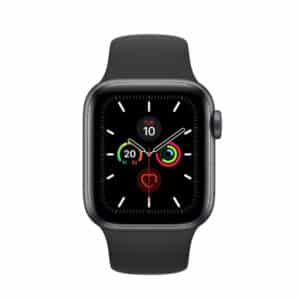 Apple Watch Series 5 GPS 40mm Aluminium Space Grey and Black Sport Band