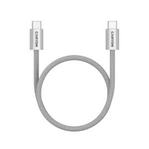 Canyon Onwire 60MG USB-C to USB-C 60W Magnetic Braided Cable 1M GreyCanyon Onwire 60MG USB-C to USB-C 60W Magnetic Braided Cable 1M Grey