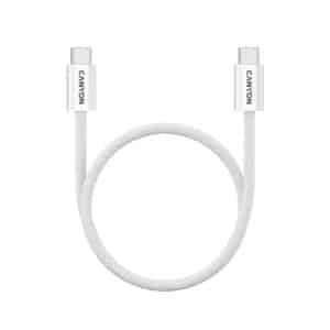 Canyon Onwire 60mg USB-C to USB-C 60W Magnetic Braided Cable 1M White