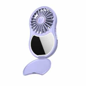 Muitomas Handheld Mirror W/light Fan Violet