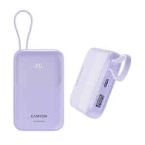 Canyon OnPower 101 10,000mAh PD 22.5W Built-in USB-C Power Bank Purple