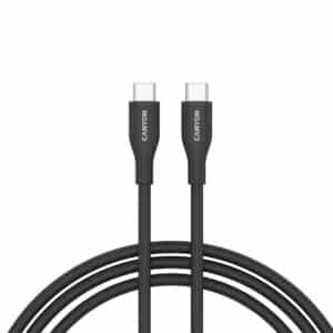 Canyon USB-C to USB-C Silicone Cable 1m 60W, 480?Mb/s Black