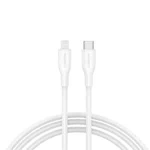 Canyon USB-C to Lightning Silicone Cable 1m – 60W, 480?Mb/s White