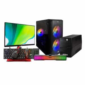 AOI Z3R0 Bundle: AOI Zero | Acer 23.8” Monitor | Marvo Combo 4in1 | Spartan Gear Soundbar | Nilox 800VA UPS